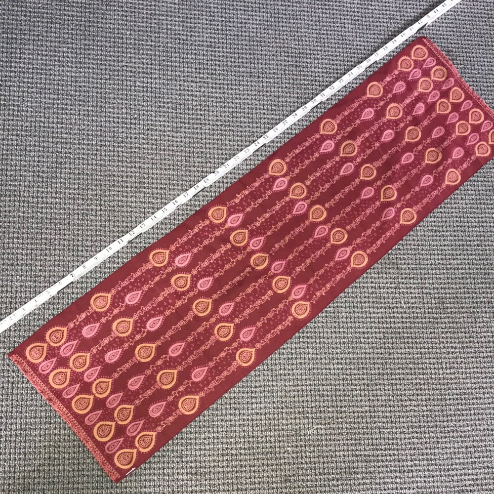 Women's Red Paisley Print Scarf Wrap